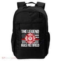 The Legend Has Retired Firefighter Retirement Party Gift Backpack thumb 0