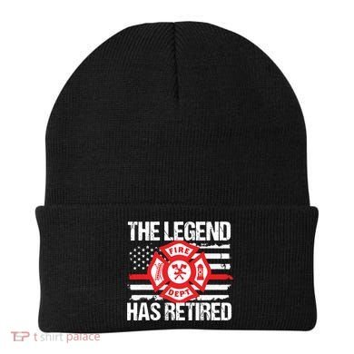 The Legend Has Retired Firefighter Retirement Party Gift Beanie