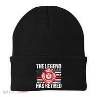 The Legend Has Retired Firefighter Retirement Party Gift Beanie thumb 0