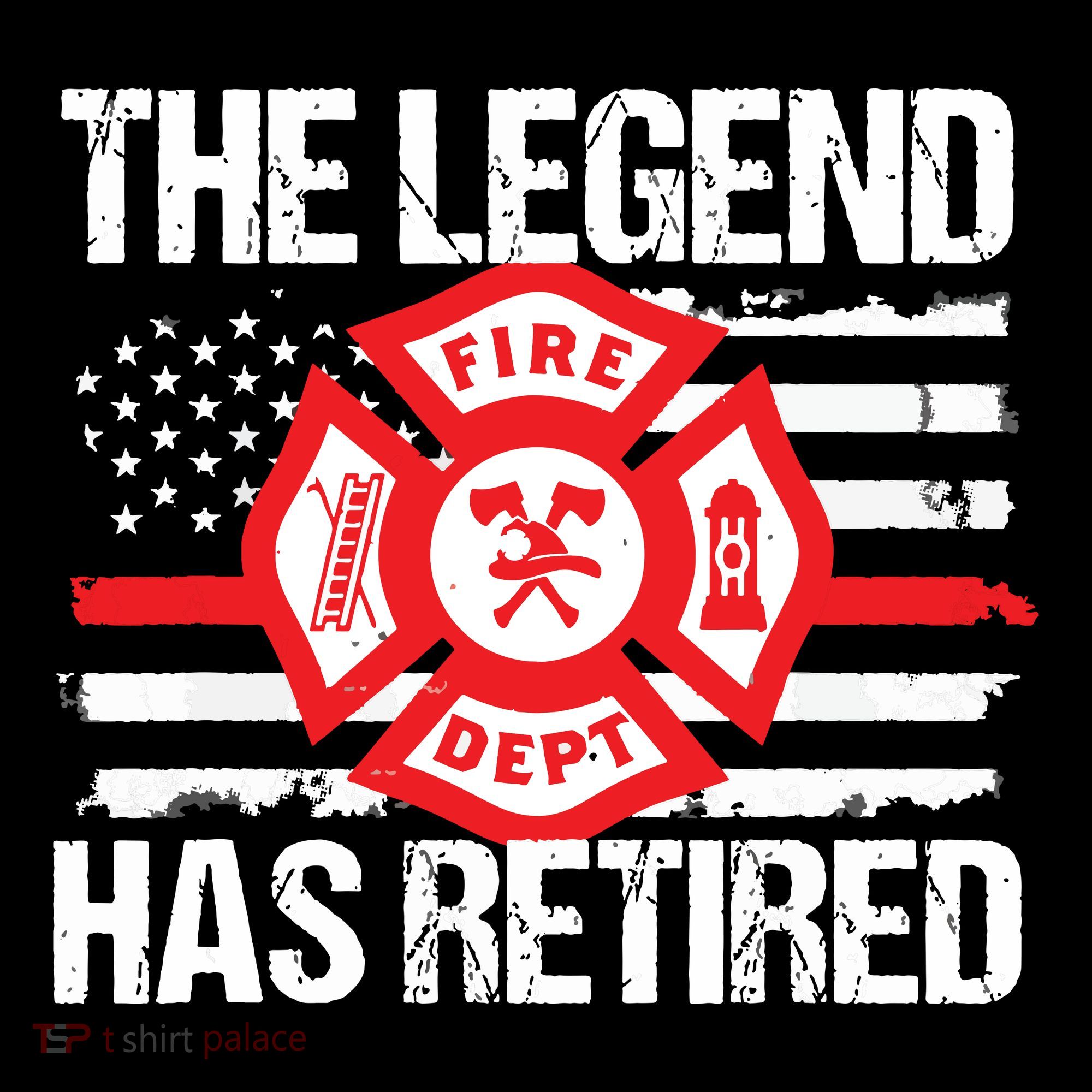 The Legend Has Retired Firefighter Retirement Party Gift Women's Hoodie