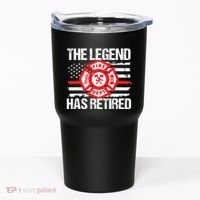 The Legend Has Retired Firefighter Retirement Party Gift Tumbler thumb 0