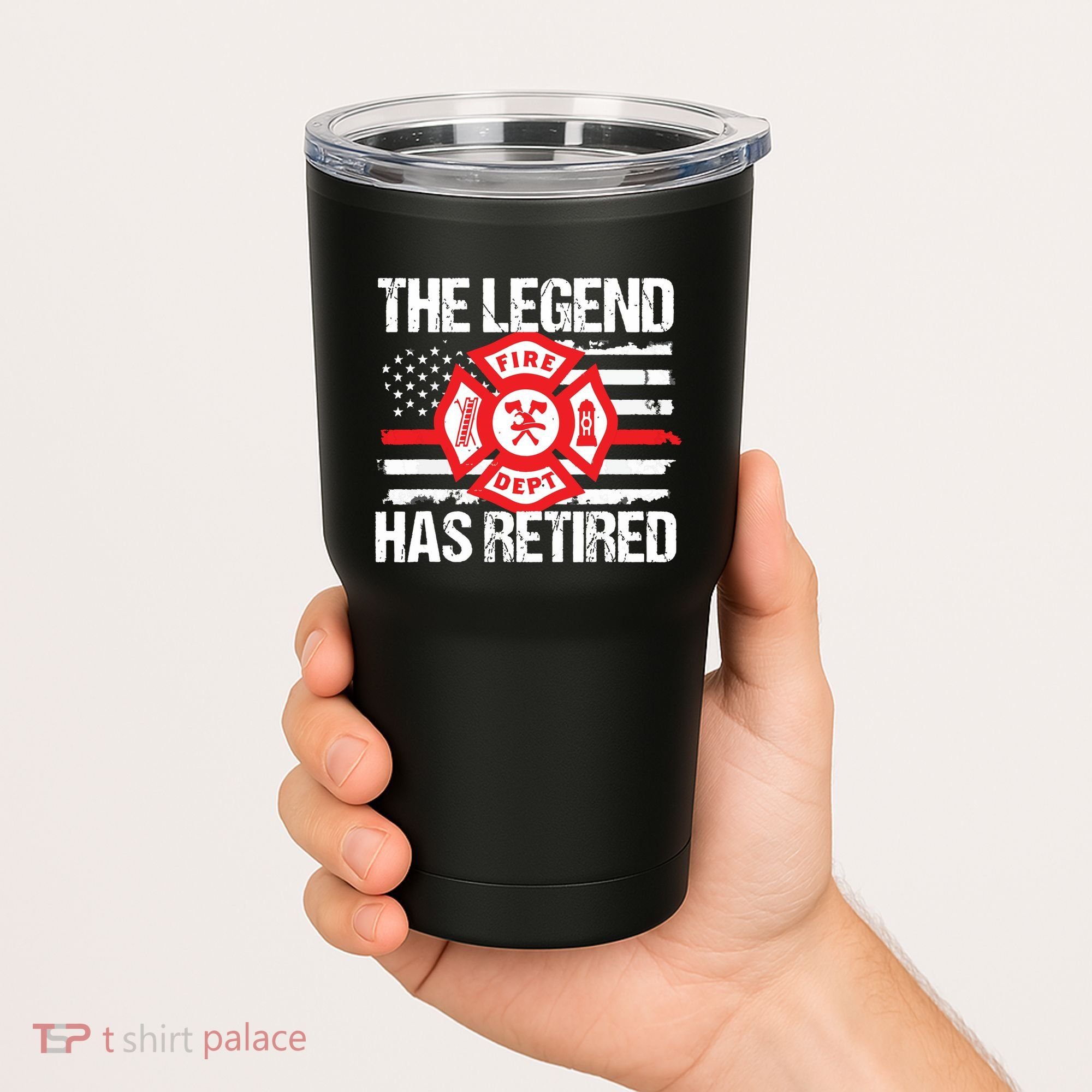The Legend Has Retired Firefighter Retirement Party Gift Tumbler