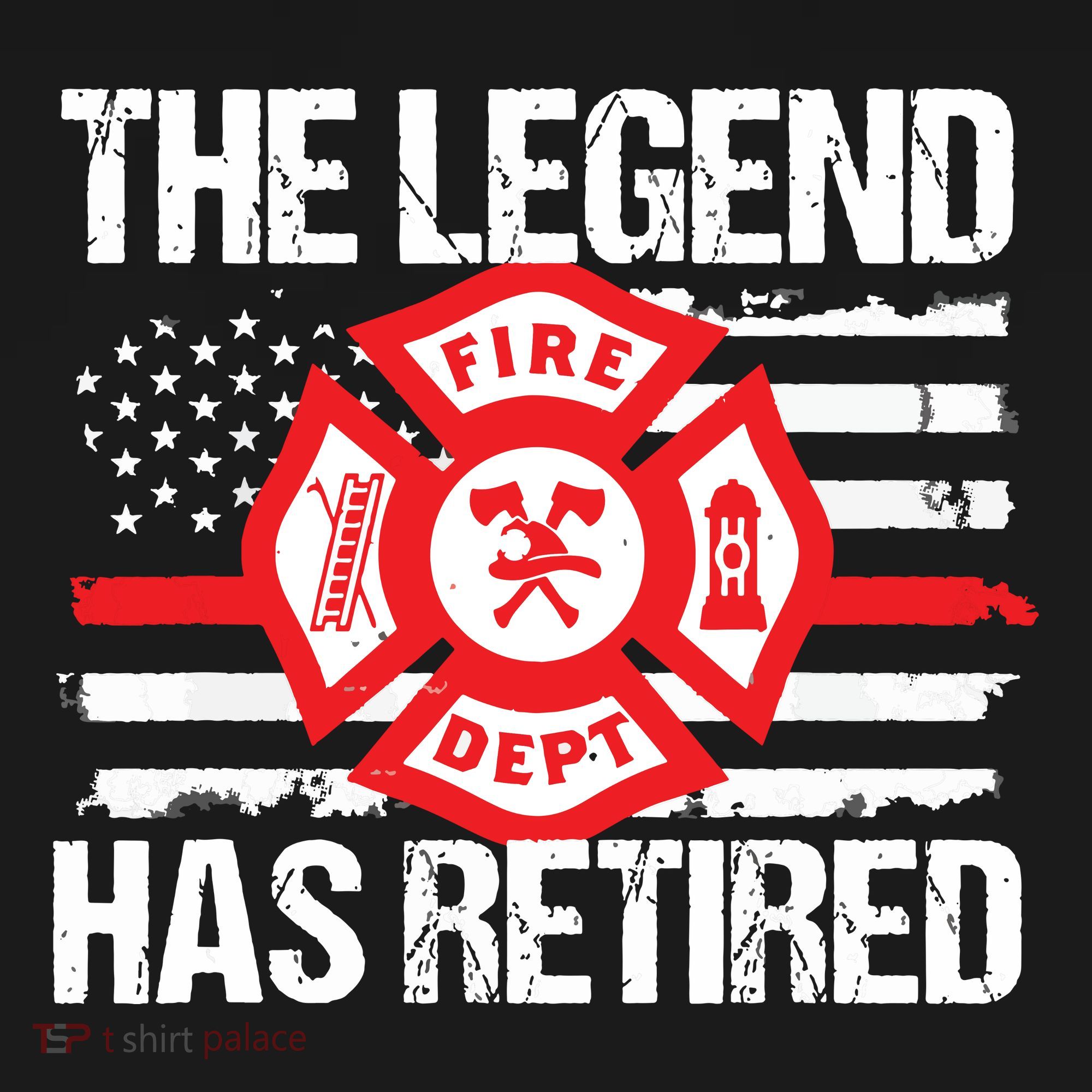 The Legend Has Retired Firefighter Retirement Party Gift Mousepad