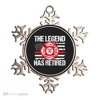 The Legend Has Retired Firefighter Retirement Party Gift Ornament