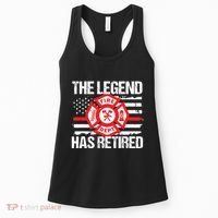 The Legend Has Retired Firefighter Retirement Party Gift Women's Tank Top thumb 0