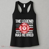 The Legend Has Retired Firefighter Retirement Party Gift Women's Tank Top thumb 3