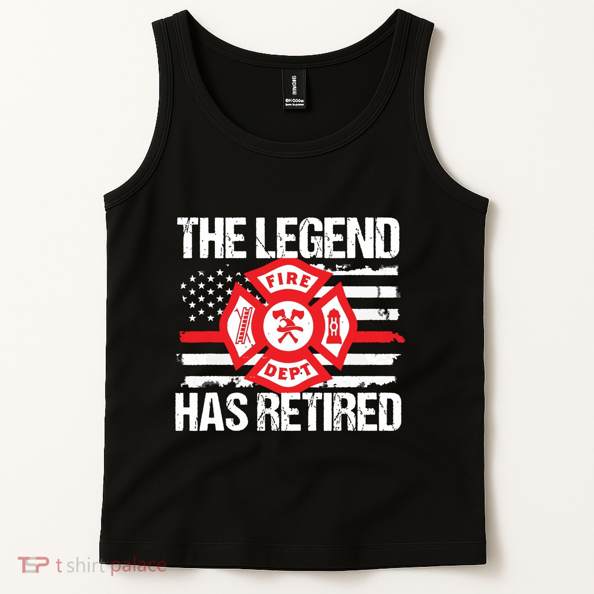 The Legend Has Retired Firefighter Retirement Party Gift Tank Top
