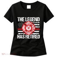 The Legend Has Retired Firefighter Retirement Party Gift Women's T-Shirt thumb 0