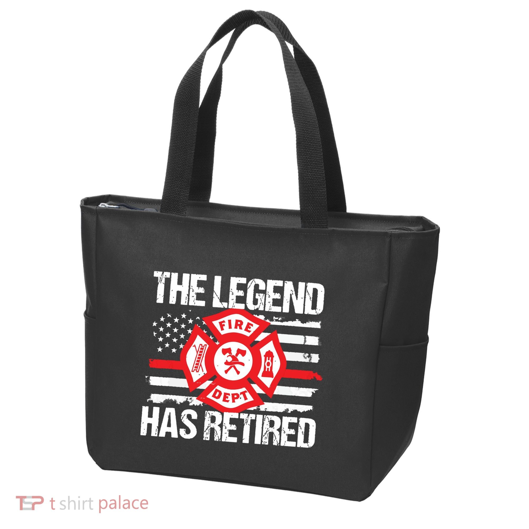 The Legend Has Retired Firefighter Retirement Party Gift Tote Bag