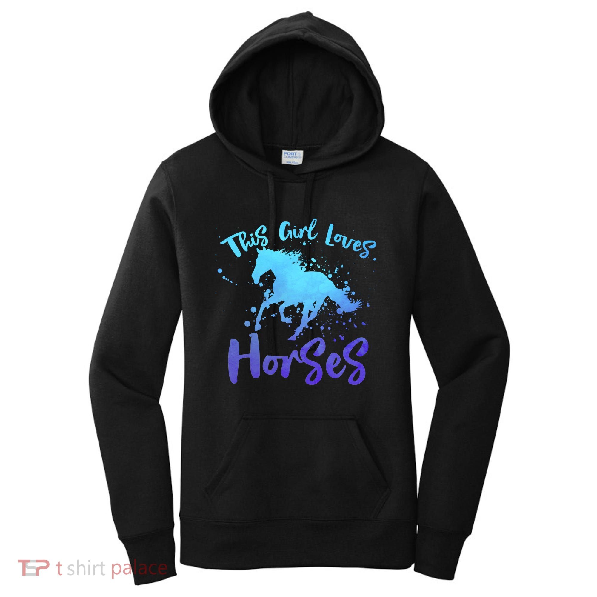 This Loves Horses Horseback Riding Equestrian Rider Mom Gift Women's Hoodie