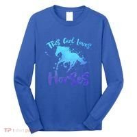 This Loves Horses Horseback Riding Equestrian Rider Mom Gift Long Sleeve Shirt thumb 0