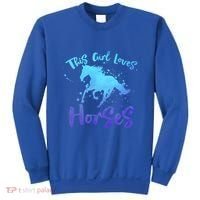 This Loves Horses Horseback Riding Equestrian Rider Mom Gift Sweatshirt thumb 0