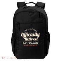 The Legend Has Officially Retired Tee Funny Retirement Backpack thumb 0