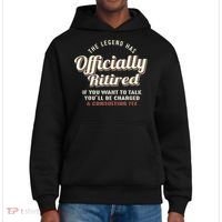 The Legend Has Officially Retired Tee Funny Retirement District V.I.T. Heavyweight Hoodie thumb 0