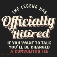 The Legend Has Officially Retired Tee Funny Retirement District V.I.T. Heavyweight Hoodie thumb 2