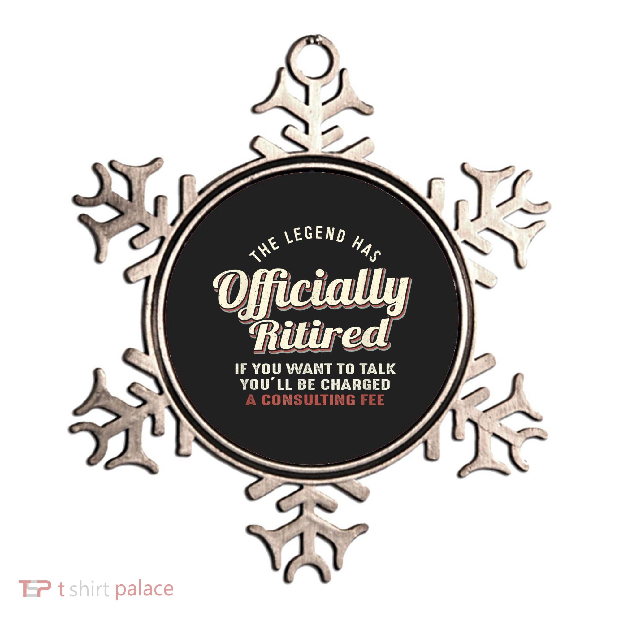 The Legend Has Officially Retired Tee Funny Retirement Ornament