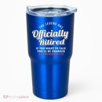 The Legend Has Officially Retired Tee Funny Retirement Tumbler thumb 0
