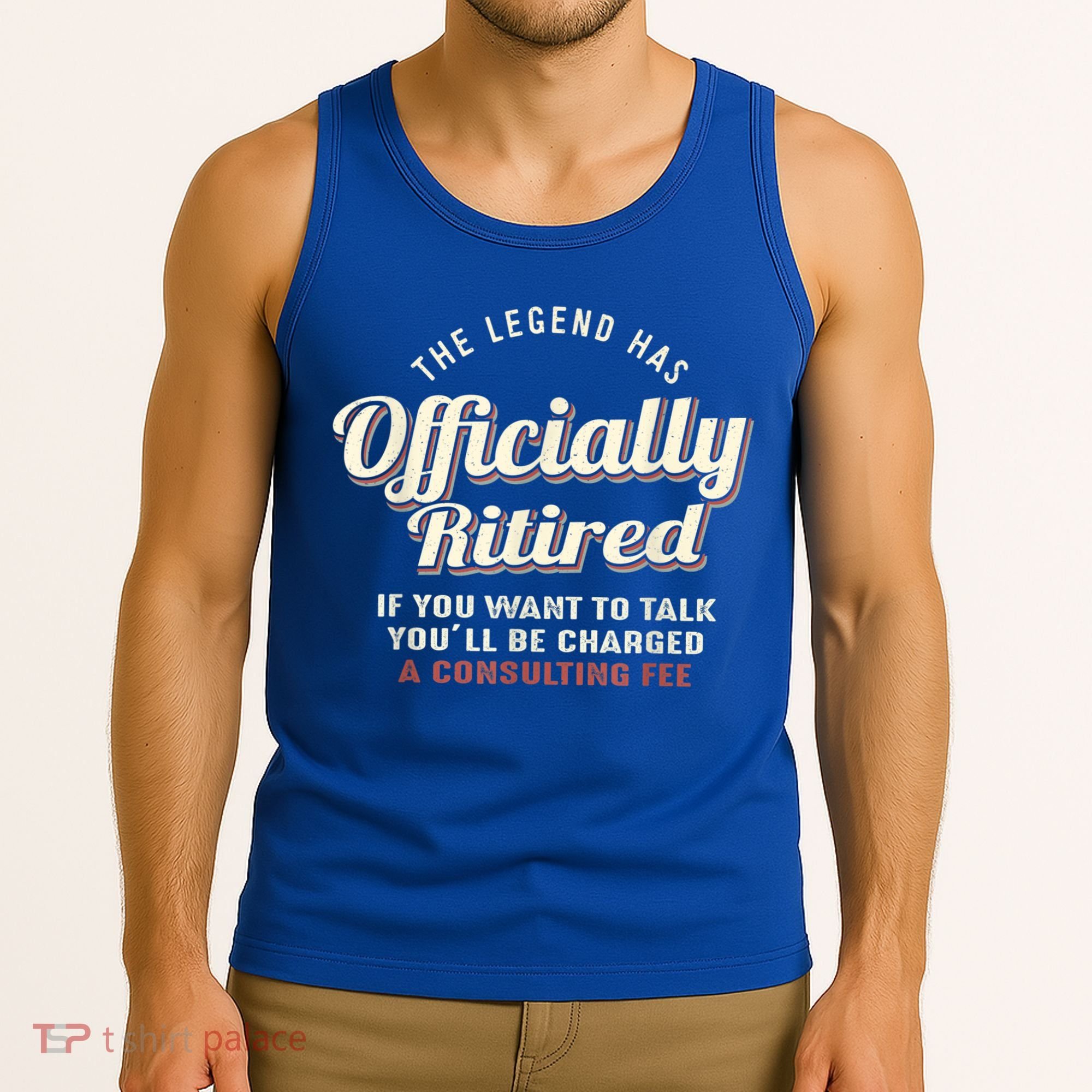 The Legend Has Officially Retired Tee Funny Retirement Tank Top