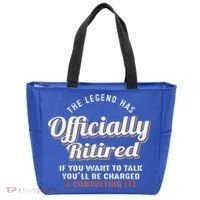 The Legend Has Officially Retired Tee Funny Retirement Tote Bag thumb 0