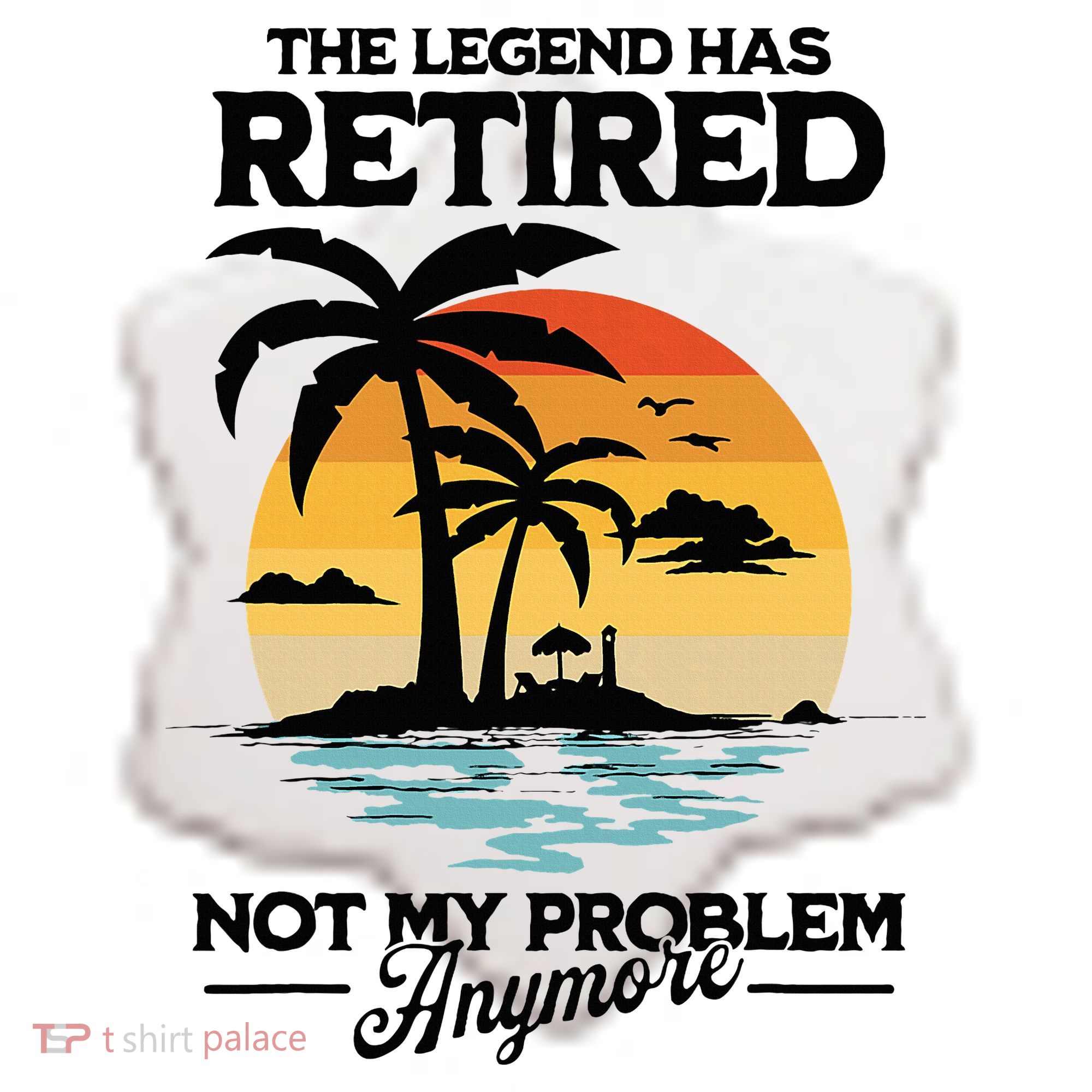 The Legend Has Retired Not My Problem Anymore Ceramic Ornament