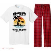 The Legend Has Retired Not My Problem Anymore Pajama Set thumb 0
