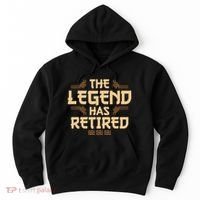The Legend Has Retired Retirement Humor Hoodie thumb 0