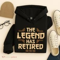 The Legend Has Retired Retirement Humor Hoodie thumb 4