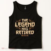 The Legend Has Retired Retirement Humor Tank Top thumb 2