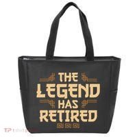 The Legend Has Retired Retirement Humor Tote Bag thumb 0