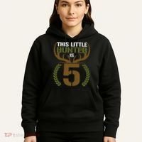 This Little Hunter Is 5 Years Old 5th Birthday Deer Hunter Hoodie thumb 5