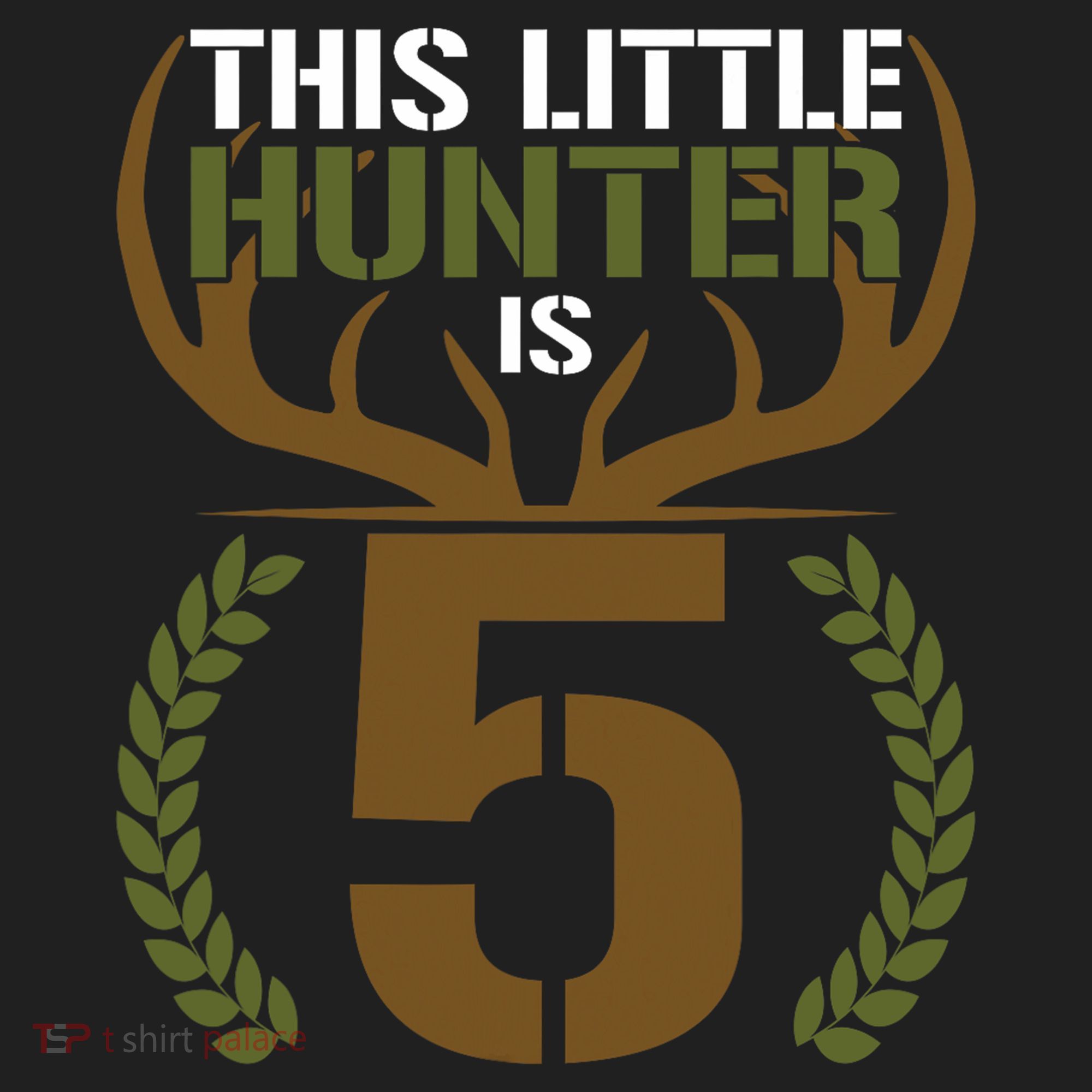 This Little Hunter Is 5 Years Old 5th Birthday Deer Hunter Beanie