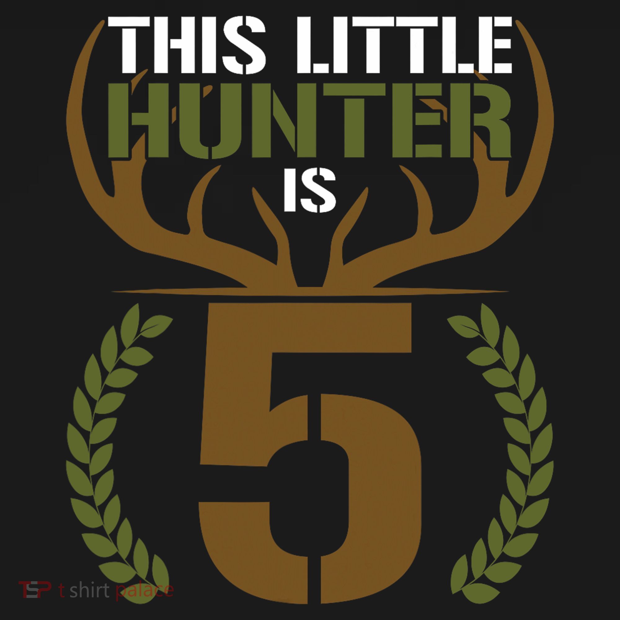 This Little Hunter Is 5 Years Old 5th Birthday Deer Hunter Ornament