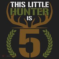 This Little Hunter Is 5 Years Old 5th Birthday Deer Hunter Hat thumb 2