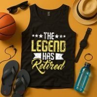 The Legend Has Retired Retirement Retiree Pension Retiring Tank Top thumb 4