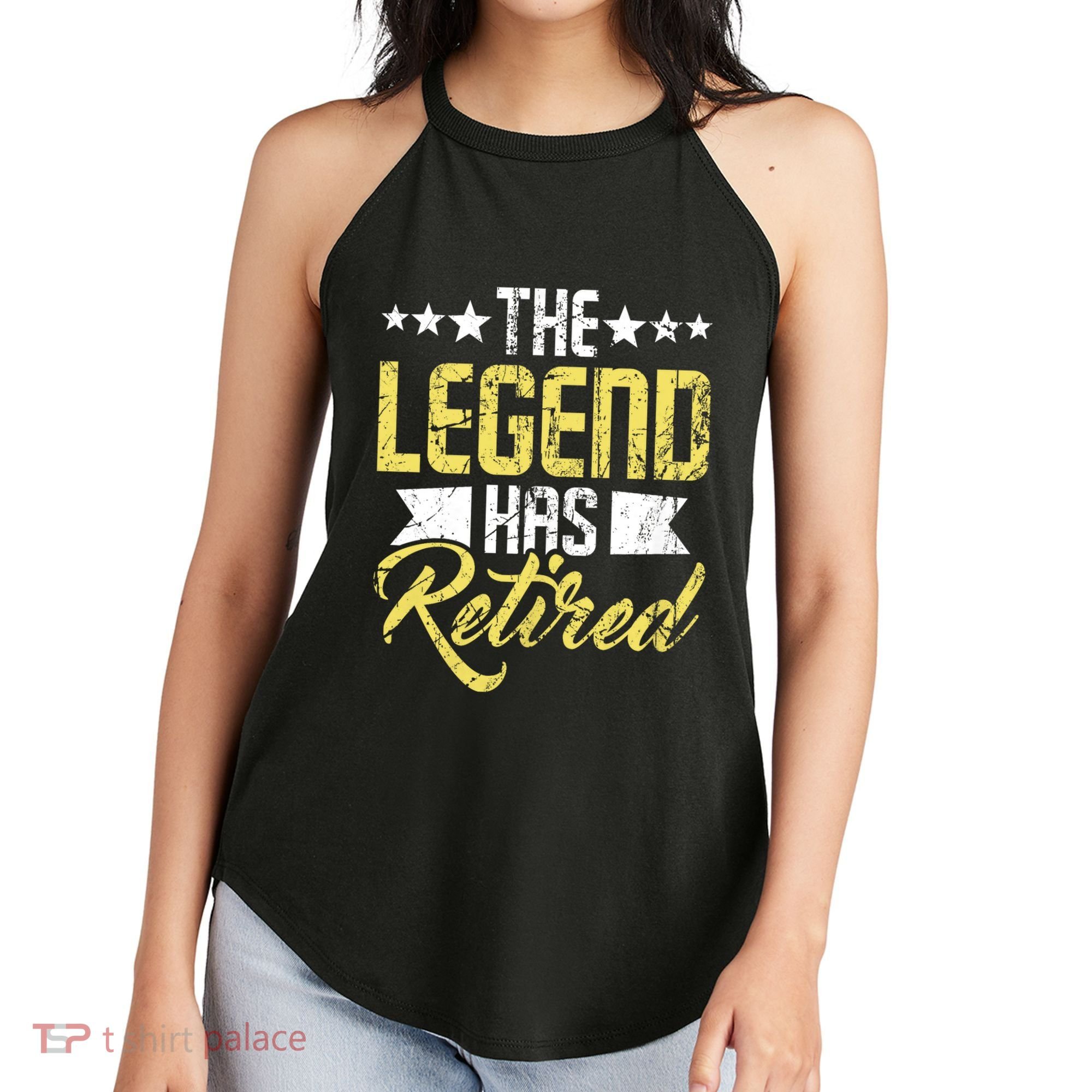 The Legend Has Retired Retirement Retiree Pension Retiring Women's Perfect Tri Rocker Tank