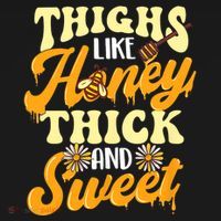 Thighs Like Honey Thick And Sweet Thick Thighs Women's Hoodie thumb 2