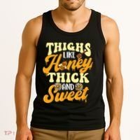 Thighs Like Honey Thick And Sweet Thick Thighs Tank Top thumb 3