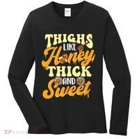 Thighs Like Honey Thick And Sweet Thick Thighs Women's Long Sleeve Shirt thumb 0