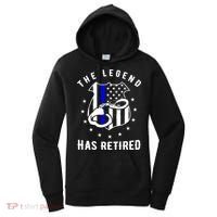 The Legend Has Retired Police Officer Gift Cop Funny Gift Women's Hoodie thumb 0
