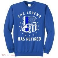 The Legend Has Retired Police Officer Gift Cop Funny Gift Sweatshirt thumb 0