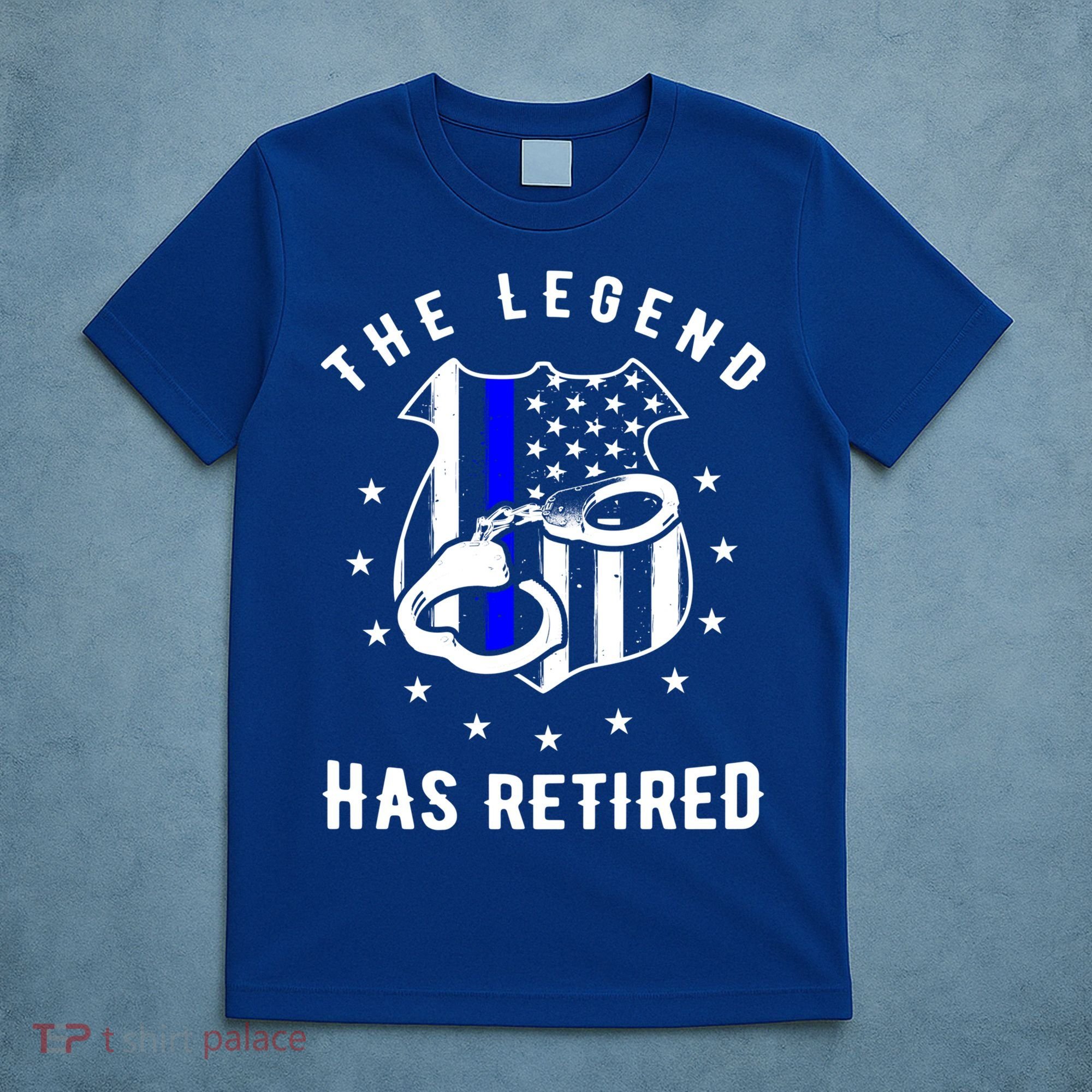 The Legend Has Retired Police Officer Gift Cop Funny Gift T-Shirt