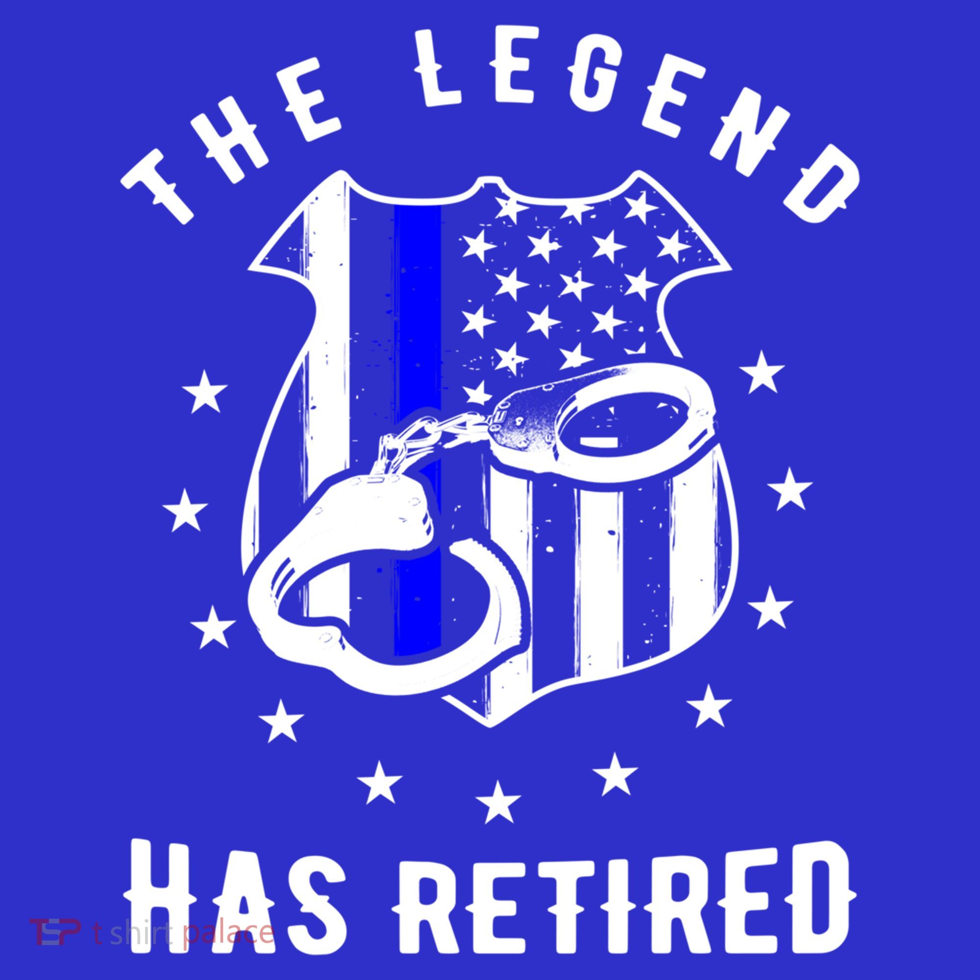 The Legend Has Retired Police Officer Gift Cop Funny Gift T-Shirt