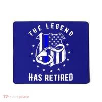 The Legend Has Retired Police Officer Gift Cop Funny Gift Mousepad thumb 0