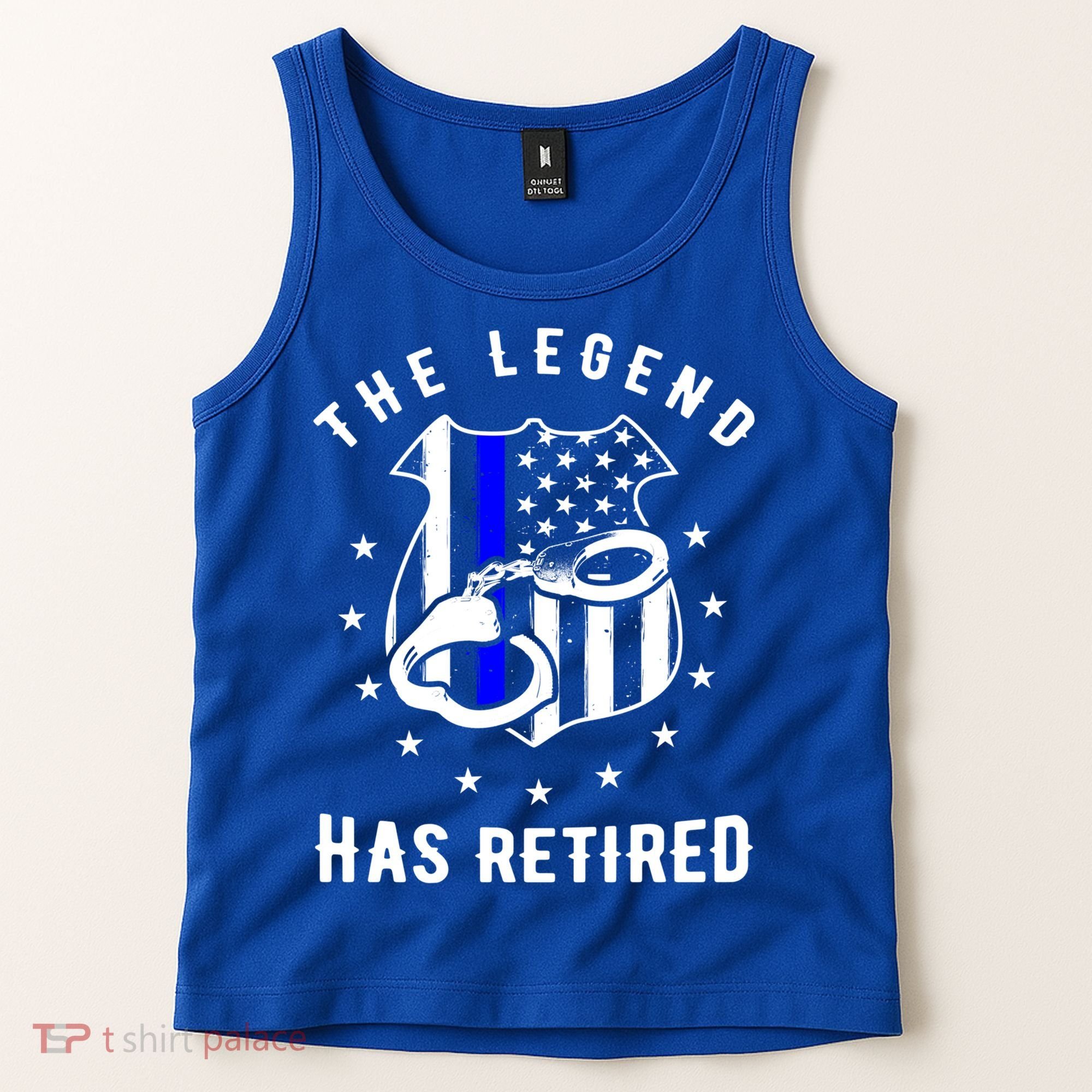 The Legend Has Retired Police Officer Gift Cop Funny Gift Tank Top
