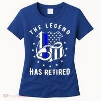 The Legend Has Retired Police Officer Gift Cop Funny Gift Women's T-Shirt thumb 0