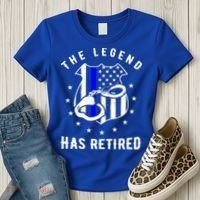 The Legend Has Retired Police Officer Gift Cop Funny Gift Women's T-Shirt thumb 3