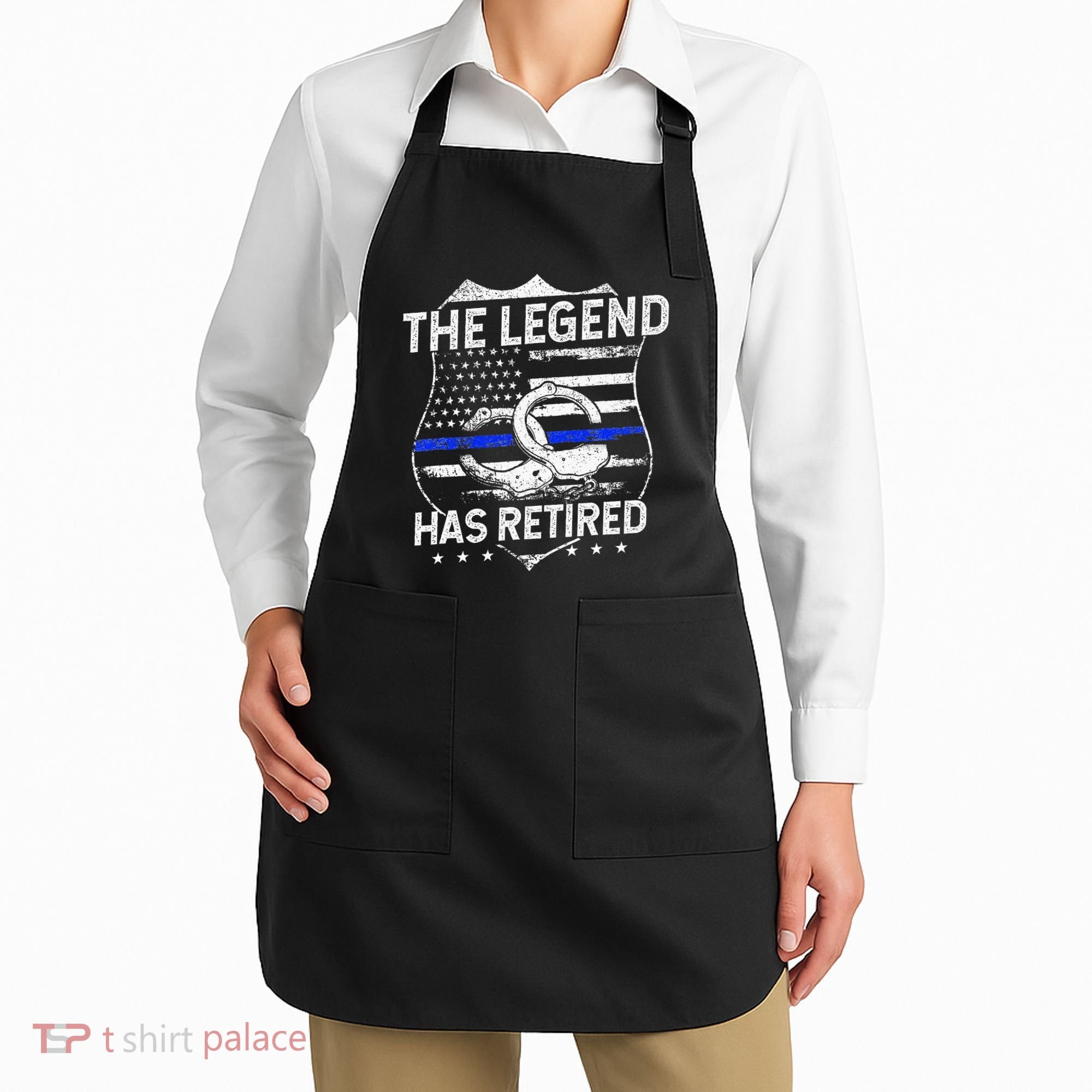 The Legend Has Retired Police Officer Retirement Gift Apron