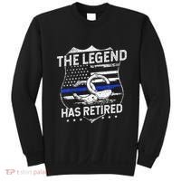 The Legend Has Retired Police Officer Retirement Gift Sweatshirt thumb 0
