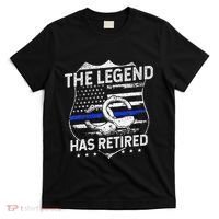 The Legend Has Retired Police Officer Retirement Gift T-Shirt thumb 0