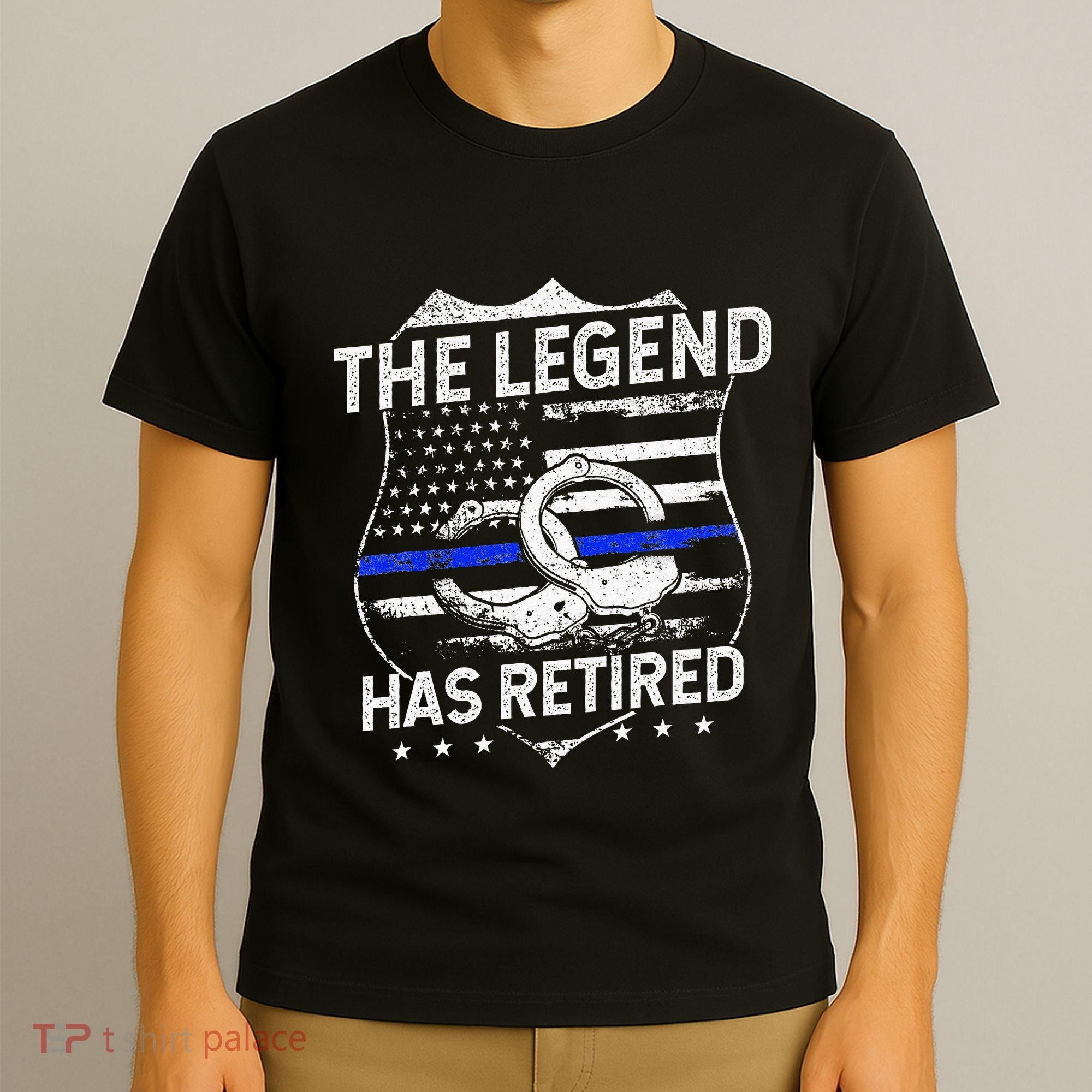 The Legend Has Retired Police Officer Retirement Gift T-Shirt